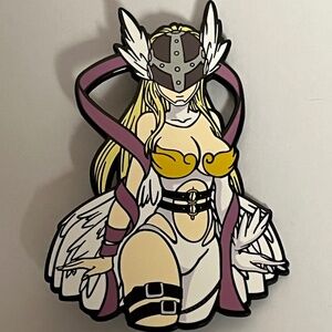 Angewomon Digimon Enamel Pin Big New Card Game Hat Pins Display